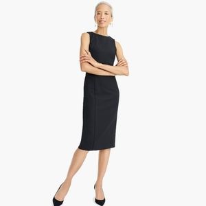 J.crew Long sheath dress in four-season stretch